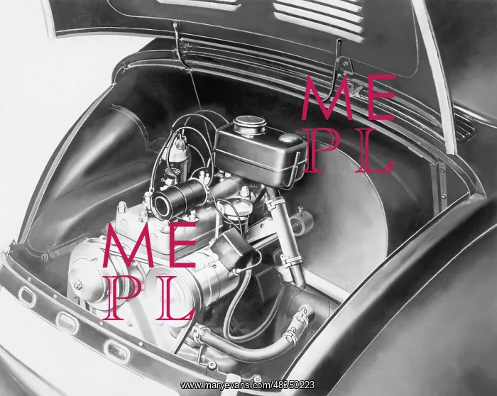  : Engine compartment of a Mercedes 170 H - W28, 1936