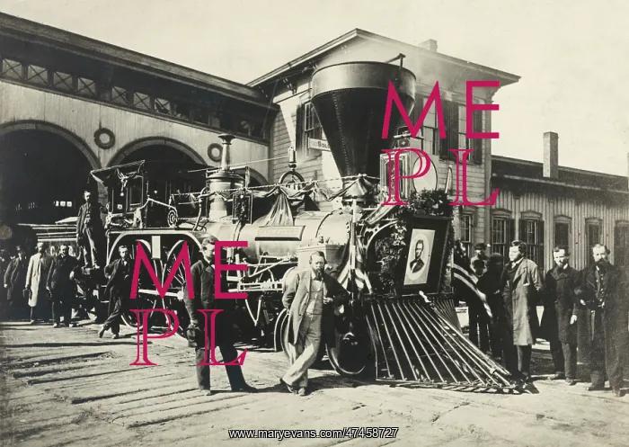 : Engine Nashville of the Lincoln funeral train : Engine Nashville of the Lincoln funeral train