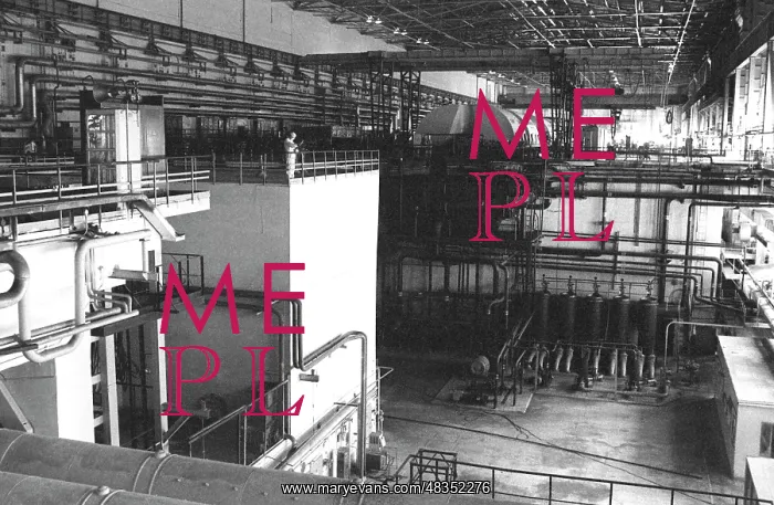 : Engine room of 1st and 2nd power generating units : Engine room of 1st and 2nd power generating units