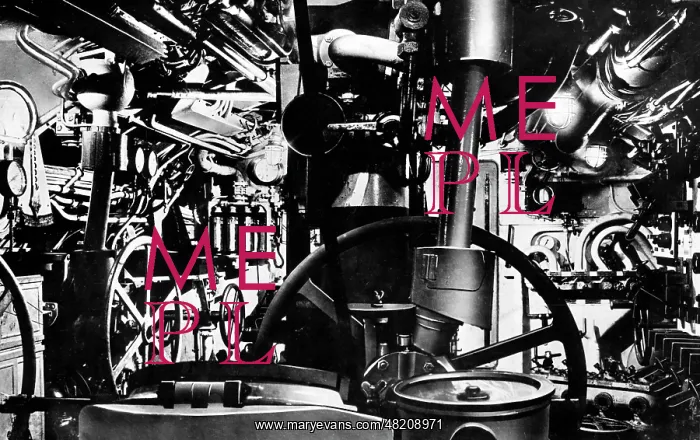 : Engine room of the U Deutschland, 1916 : Engine room of the U Deutschland, 1916
