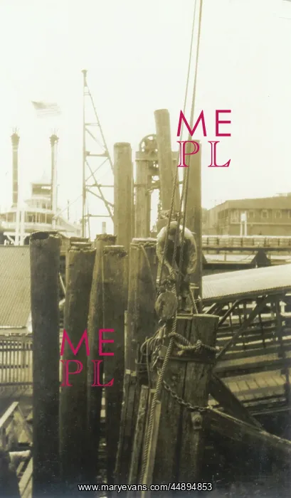 : Engineer installing dock pilings : Engineer installing dock pilings