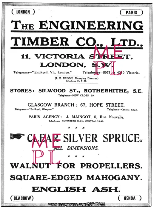 : The Engineering Timber Co - Wood For Aircraft Constructors : The Engineering Timber Co - Wood For Aircraft Constructors