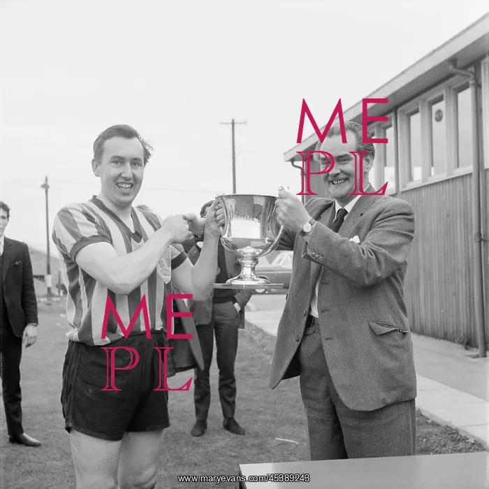 : England - Peter Hipkin, captain of the Laing Sports Club's 1st football team : England - Peter Hipkin, captain of the Laing Sports Club's 1st football team