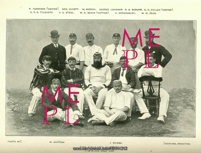 : The England Cricket Team, Oval Test Match, 1886 : The England Cricket Team, Oval Test Match, 1886
