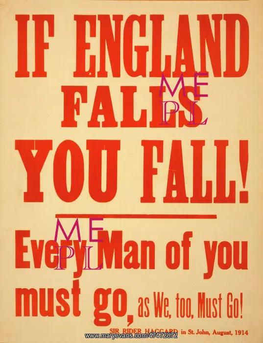 : If England falls you fall! Every man of you must go, as we : If England falls you fall! Every man of you must go, as we