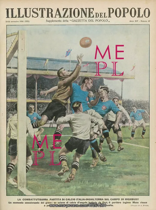  : ENGLAND V ITALY 1934