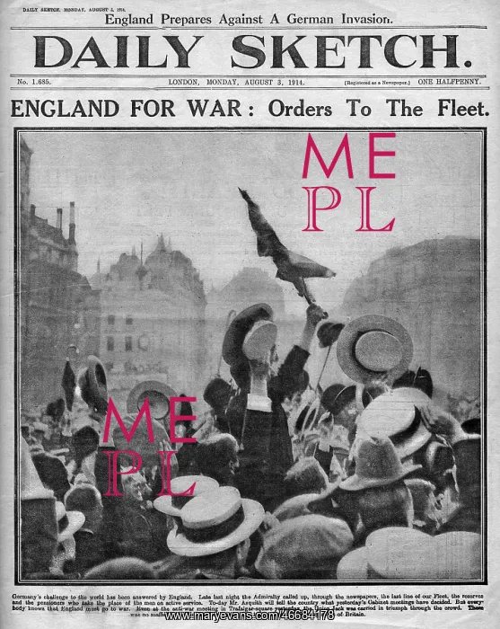 : England for War, WW1 : England for War, WW1
