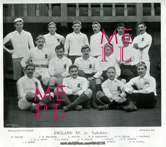 : England XV Rugby Team : England XV Rugby Team