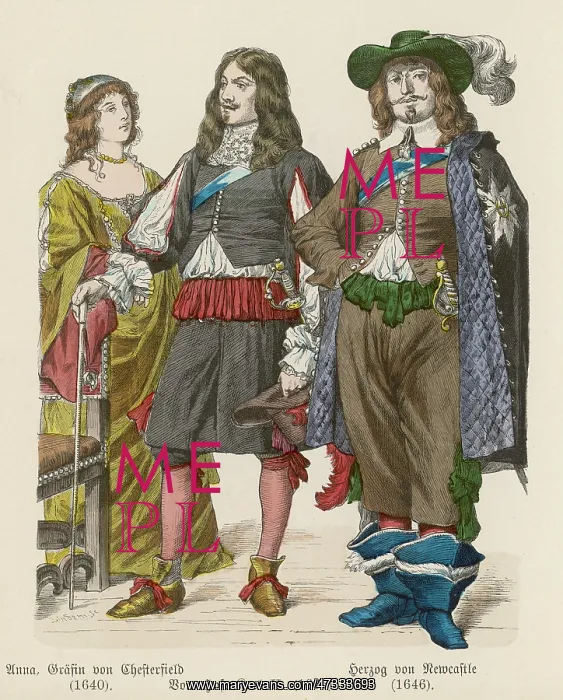 : English 17th century Costume : English 17th century Costume