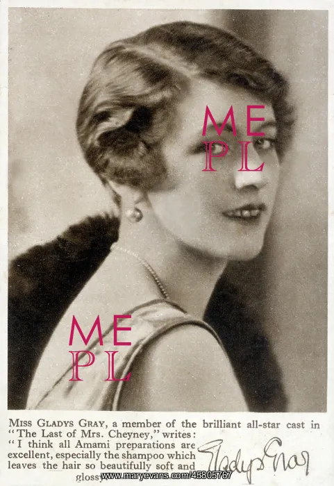 : English Actress Gladys Gray : English Actress Gladys Gray