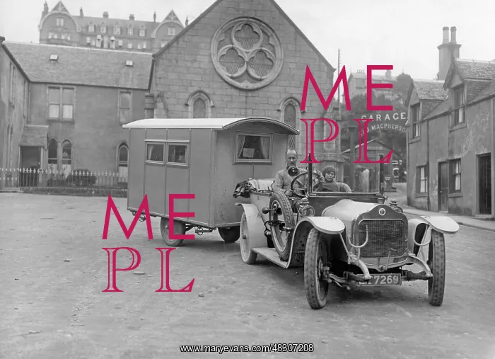 : English camper van, 1927 : English camper van, 1927