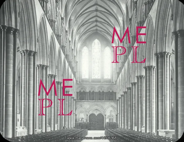 : English Cathedrals - The Nave, Salisbury : English Cathedrals - The Nave, Salisbury