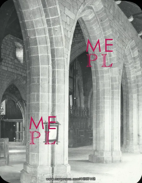 : English Cathedrals - St Asaph - Arches in the Nave : English Cathedrals - St Asaph - Arches in the Nave
