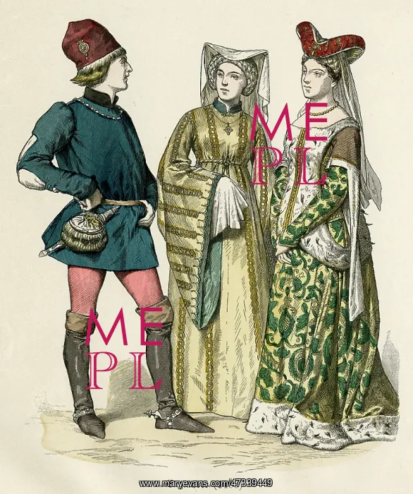 : English Costume 1400 : English Costume 1400