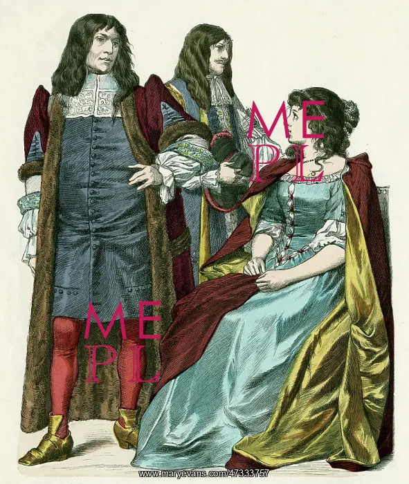 : English Costume 1675-80 : English Costume 1675-80