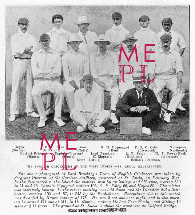 : English cricketers in the West Indies : English cricketers in the West Indies