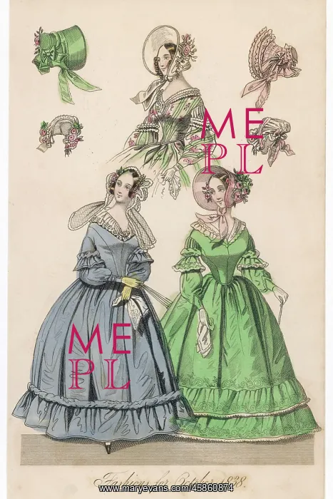 : English Dresses October 1838 : English Dresses October 1838