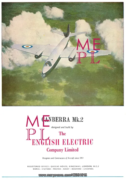 : English Electric Canberra B Mk.2 : English Electric Canberra B Mk.2
