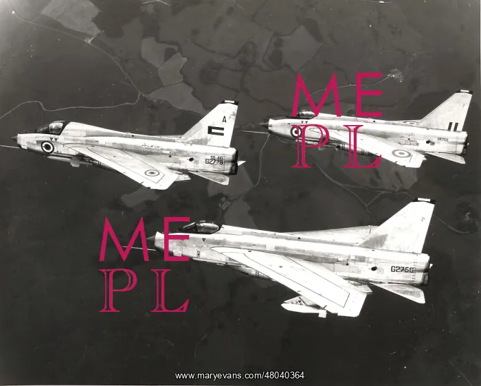 : Three English Electric Lightnings flying from Warton : Three English Electric Lightnings flying from Warton