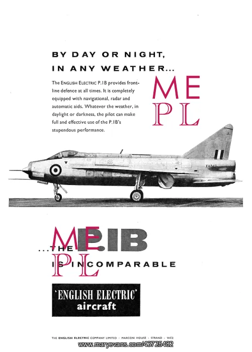 : English Electric P.1B Lightning : English Electric P.1B Lightning