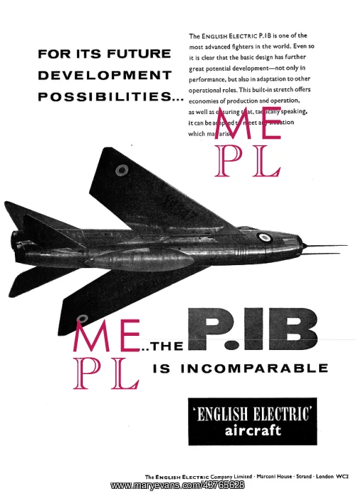 : English Electric P.1B Lightning : English Electric P.1B Lightning