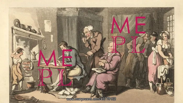: English gentleman writing a begging letter in a decrepit : English gentleman writing a begging letter in a decrepit