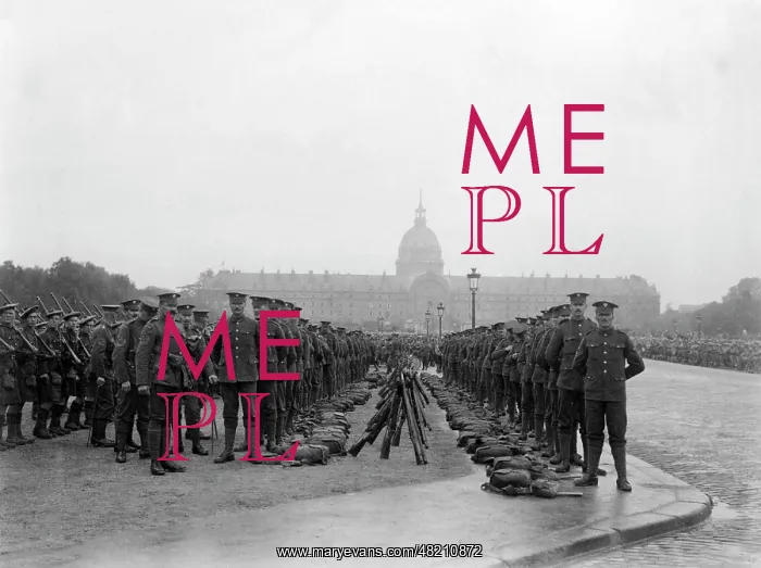 : English infantry regiment in Paris, 1916 : English infantry regiment in Paris, 1916
