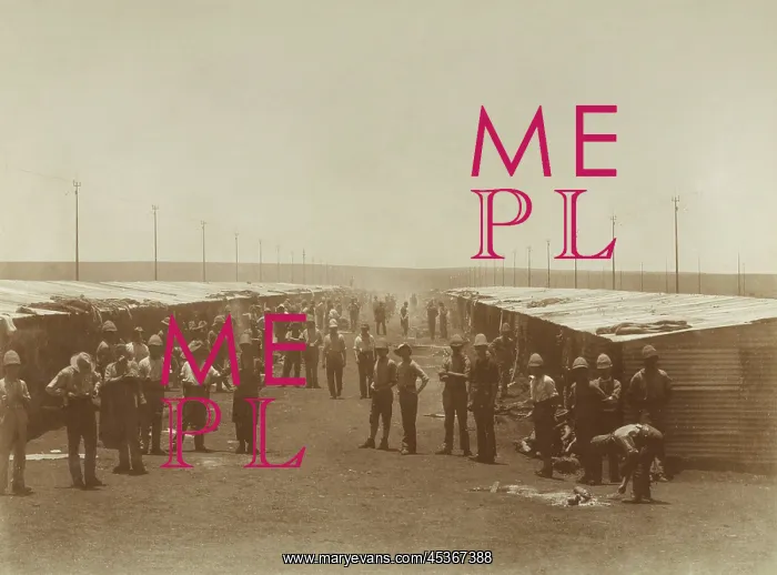 : English prisoners of war in Waterval camp, held : English prisoners of war in Waterval camp, held