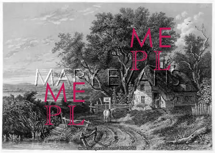 : ENGLISH RURAL ROAD C1850 : ENGLISH RURAL ROAD C1850