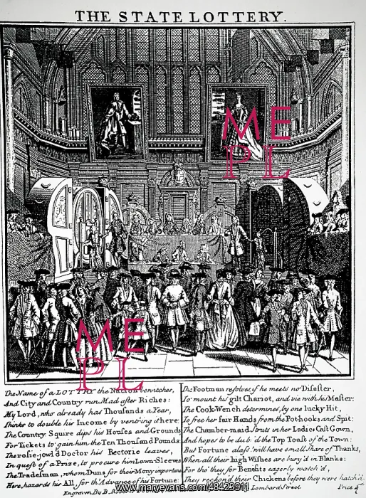 : English STATE LOTTERY being drawn in 1739 : English STATE LOTTERY being drawn in 1739