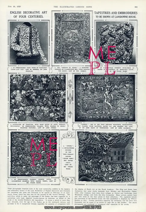 : English tapestries and embroideries : English tapestries and embroideries