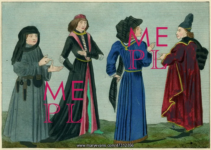 : Four Englishmen 15th century : Four Englishmen 15th century
