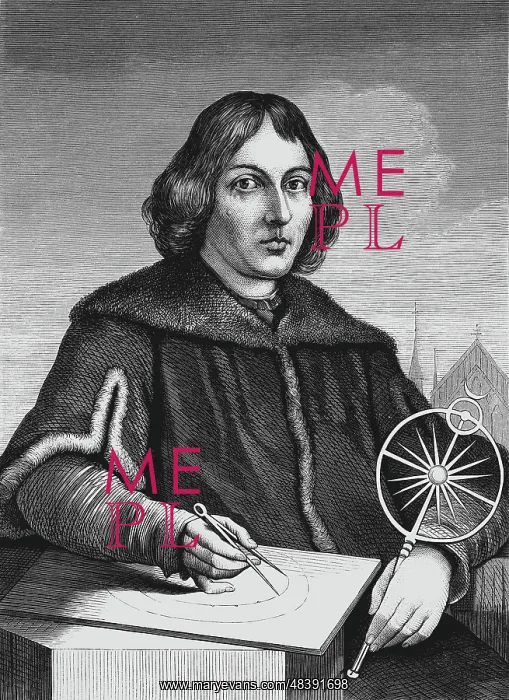 : Engraved portrait o Nicolaus Copernicus : Engraved portrait o Nicolaus Copernicus