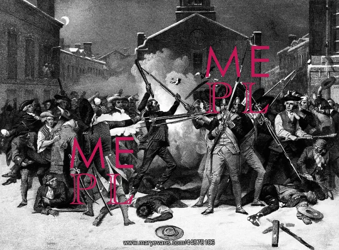  : Engraving Of Boston Massacre March