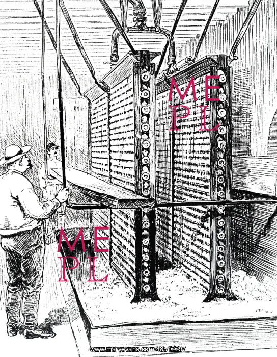 : An engraving of brewing; Beer fall, used for cooling : An engraving of brewing; Beer fall, used for cooling