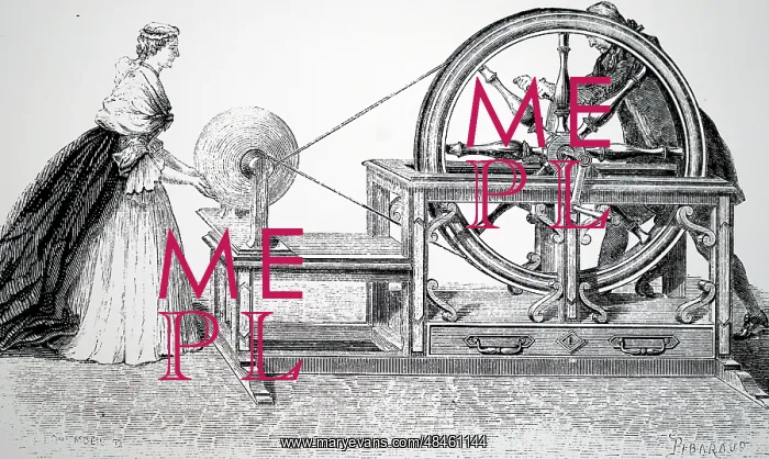 : Engraving depicting Abbe Nollet's static electric machine : Engraving depicting Abbe Nollet's static electric machine