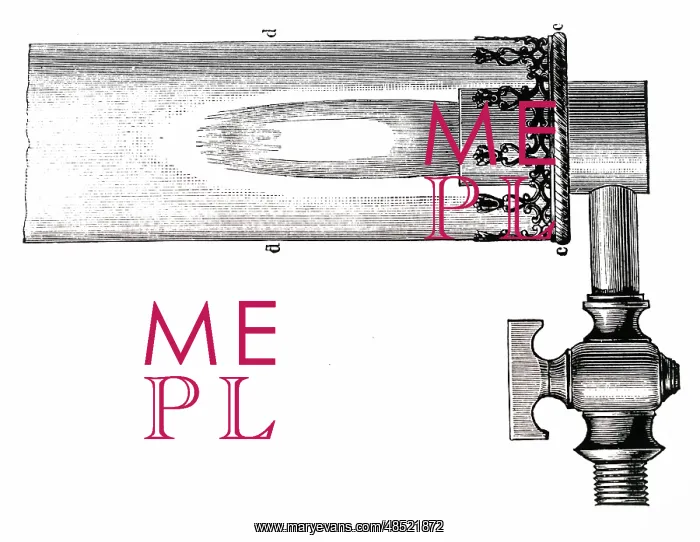 : An engraving depicting an Argand burner : An engraving depicting an Argand burner