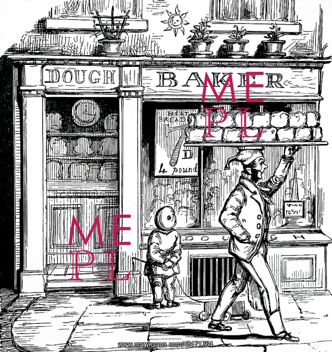 : An engraving depicting a baker : An engraving depicting a baker