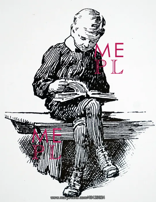 : Engraving depicting a boy learning to read in Sunday School : Engraving depicting a boy learning to read in Sunday School