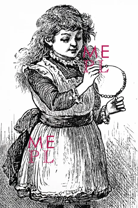 : Engraving depicting a child learning to count : Engraving depicting a child learning to count