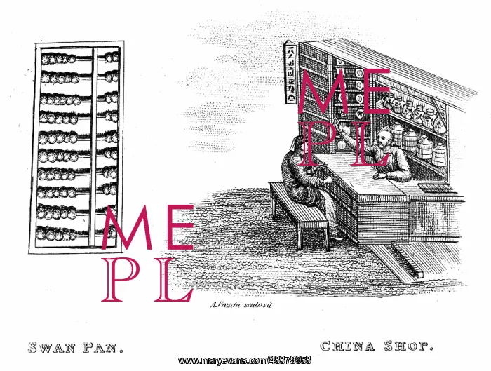  : Engraving depicting a Chinese shop