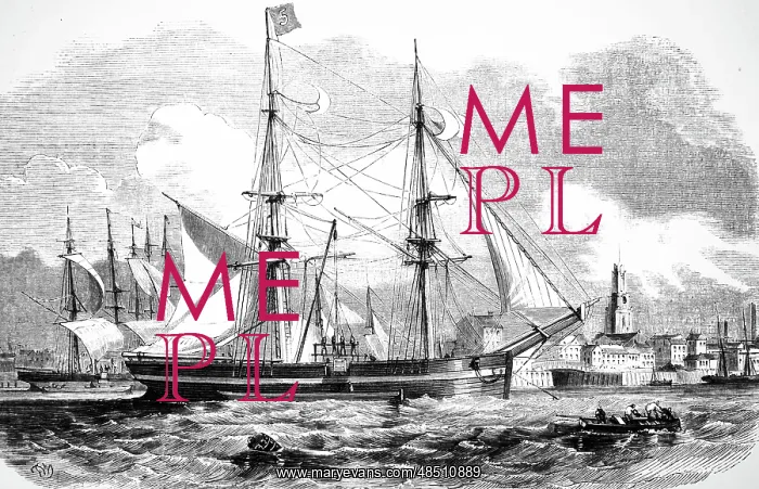 : Engraving depicting a coal boat unloading in a port : Engraving depicting a coal boat unloading in a port