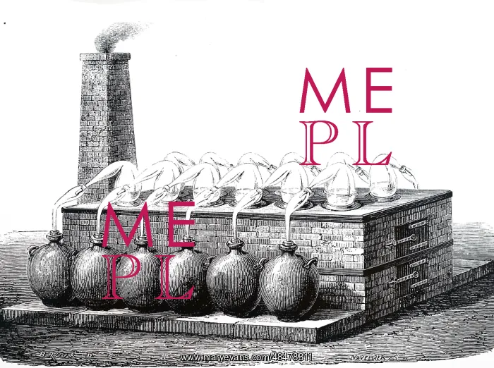 : An engraving depicting the concentration of sulphuric acid : An engraving depicting the concentration of sulphuric acid