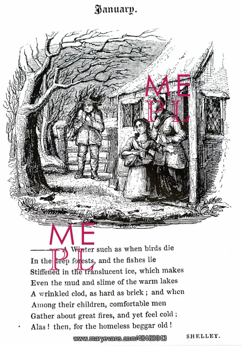  : An engraving depicting a cottager bringing home