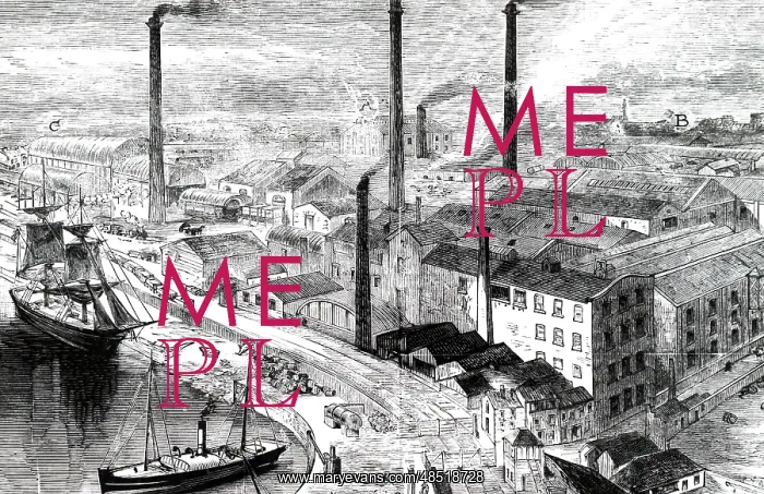 : An engraving depicting Crosfield's soap works : An engraving depicting Crosfield's soap works