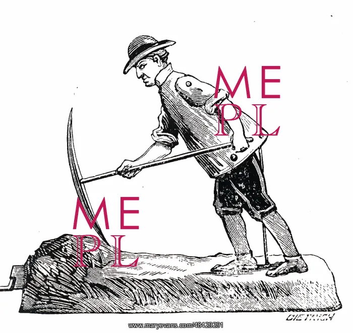 : Engraving depicting a digger mechanical toy : Engraving depicting a digger mechanical toy