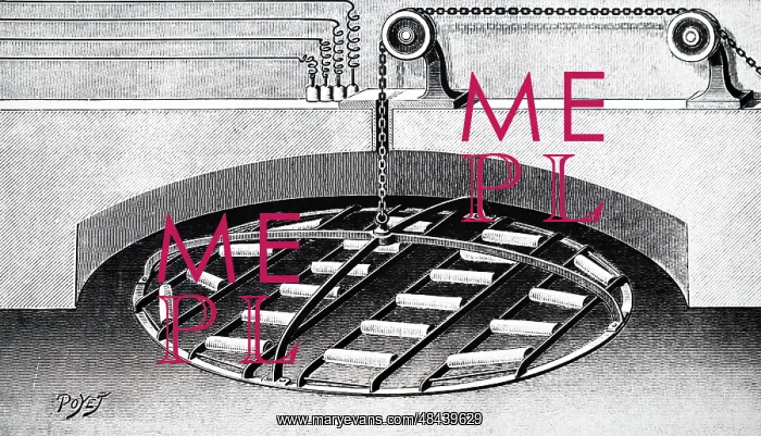 : An engraving depicting an electrically heated baker's oven : An engraving depicting an electrically heated baker's oven