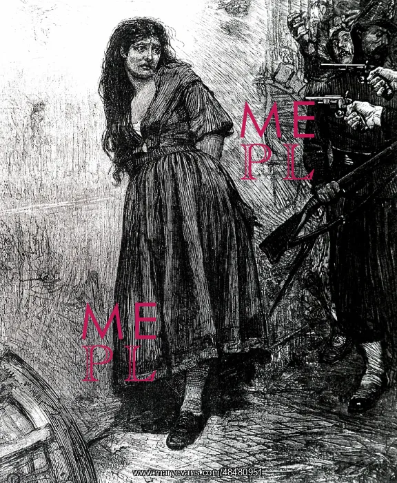 : An engraving depicting the end of the Paris Commune : An engraving depicting the end of the Paris Commune