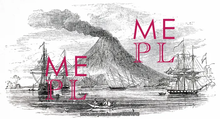 : An engraving depicting the eruption of Mount Etna : An engraving depicting the eruption of Mount Etna