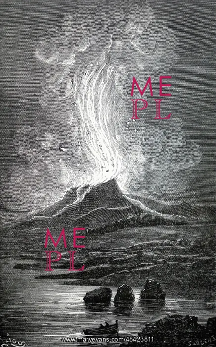 : An engraving depicting the eruption of Mount Etna : An engraving depicting the eruption of Mount Etna